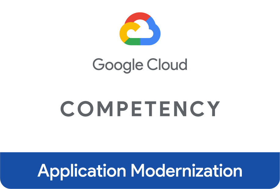 Google Cloud competency application modernization